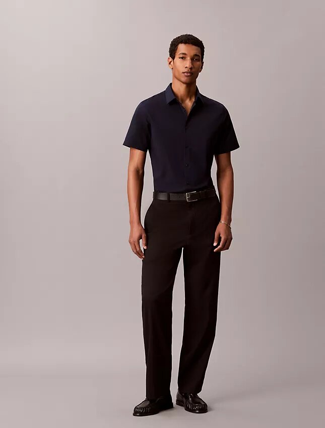 Cotton Stretch slim-fit-paita napit edessä Cotton Stretch slim-fit-paita napit edessä