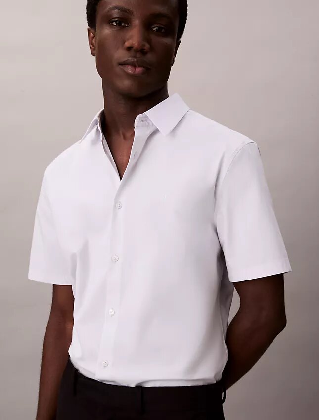 Cotton Stretch slim-fit-paita napit edessä Cotton Stretch slim-fit-paita napit edessä