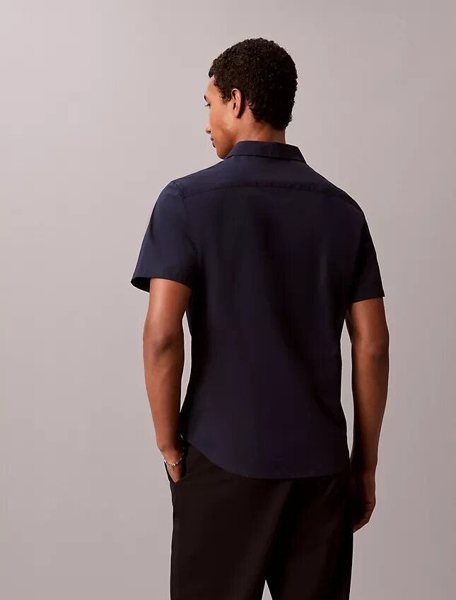 Cotton Stretch slim-fit-paita napit edessä Cotton Stretch slim-fit-paita napit edessä