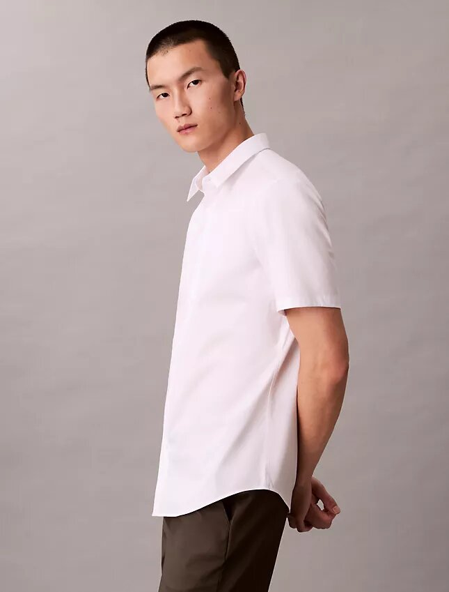 Cotton Stretch slim-fit-paita napit edessä Cotton Stretch slim-fit-paita napit edessä