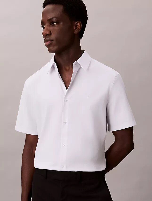 Cotton Stretch slim-fit-paita napit edessä Cotton Stretch slim-fit-paita napit edessä