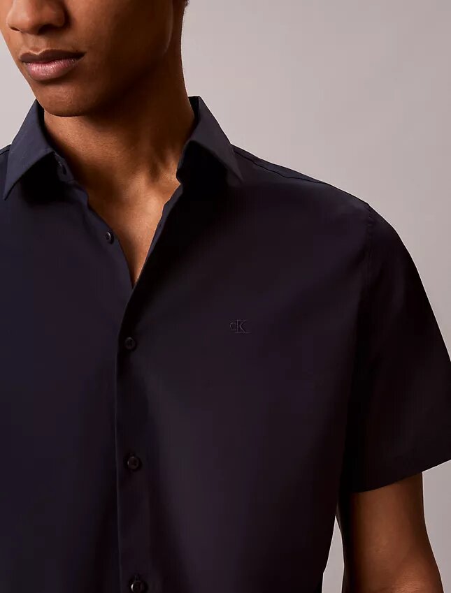 Cotton Stretch slim-fit-paita napit edessä Cotton Stretch slim-fit-paita napit edessä