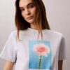 Daisy-grafiikka Klassinen T-paita Daisy-grafiikka Klassinen T-paita