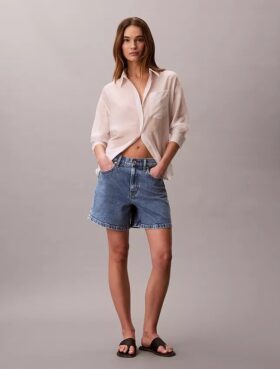 Denim A-linjaiset shortsit Denim A-linjaiset shortsit