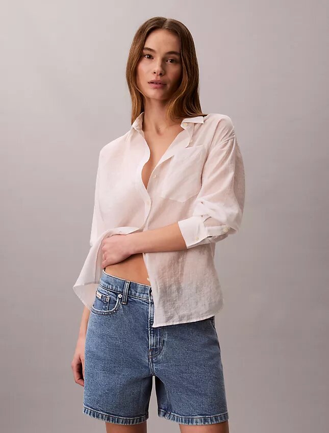 Denim A-linjaiset shortsit Denim A-linjaiset shortsit