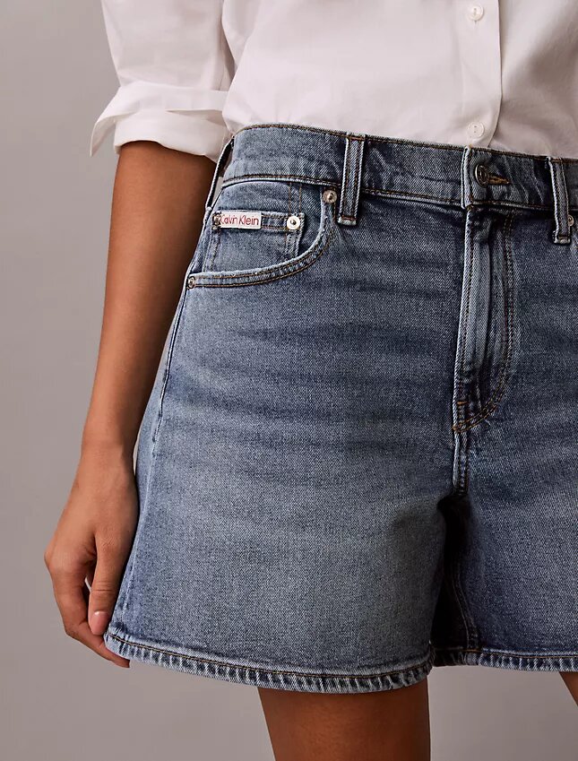 Denim A-linjaiset shortsit Denim A-linjaiset shortsit