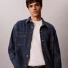Denim Allover Monogram 90S Overshirt Denim Allover Monogram 90S Overshirt