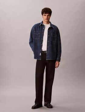 Denim Allover Monogram 90S Overshirt
