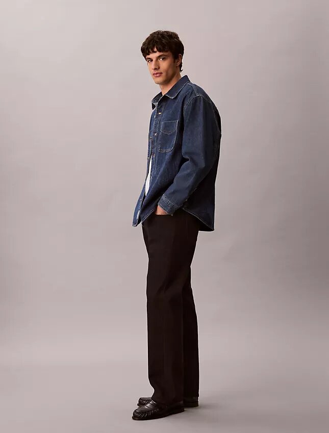Denim Allover Monogram 90S Overshirt Denim Allover Monogram 90S Overshirt