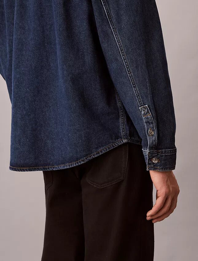 Denim Allover Monogram 90S Overshirt Denim Allover Monogram 90S Overshirt