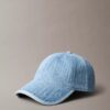 Denim-baseball-lippis, jossa on koko pinnan kattava logomerkki Denim-baseball-lippis, jossa on koko pinnan kattava logomerkki