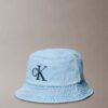 Denim-bucket-hatu brodeeratulla logolla Denim-bucket-hatu brodeeratulla logolla
