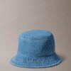 Denim-bucket-hatu brodeeratulla logolla Denim-bucket-hatu brodeeratulla logolla