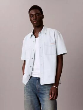 Denim Classic lyhythihainen napituspaita