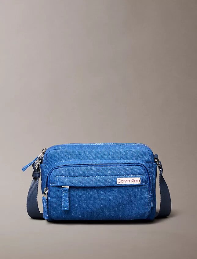 Denim-kameralaukku Denim-kameralaukku