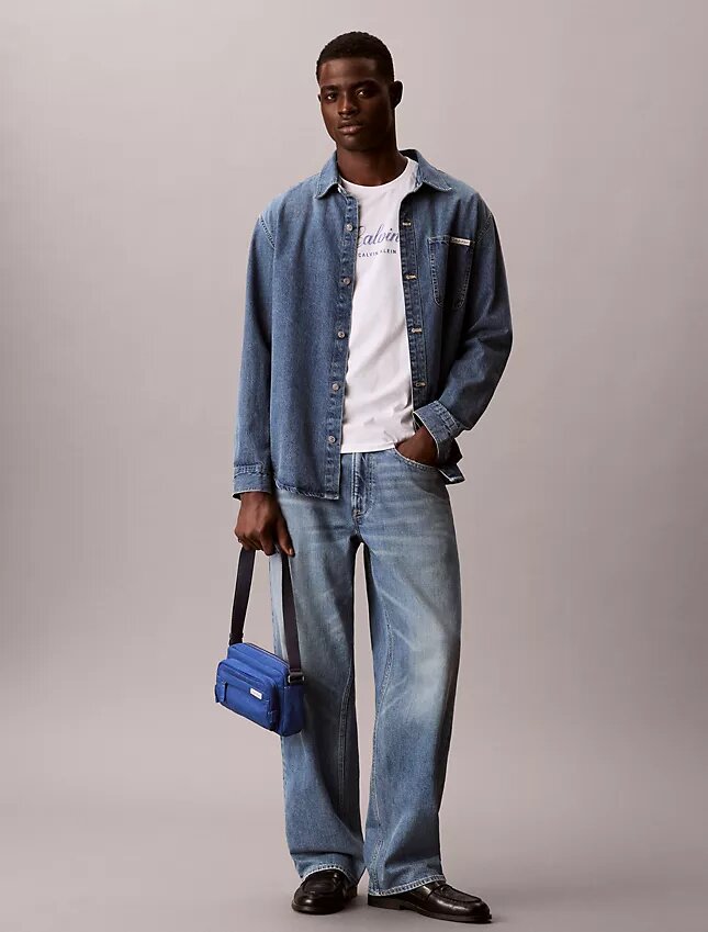 Denim-kameralaukku Denim-kameralaukku