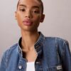 Denim-lyhythihainen takki Denim-lyhythihainen takki