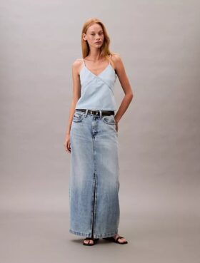 Denim-maksihame Denim-maksihame