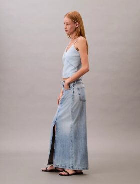 Denim-maksihame Denim-maksihame