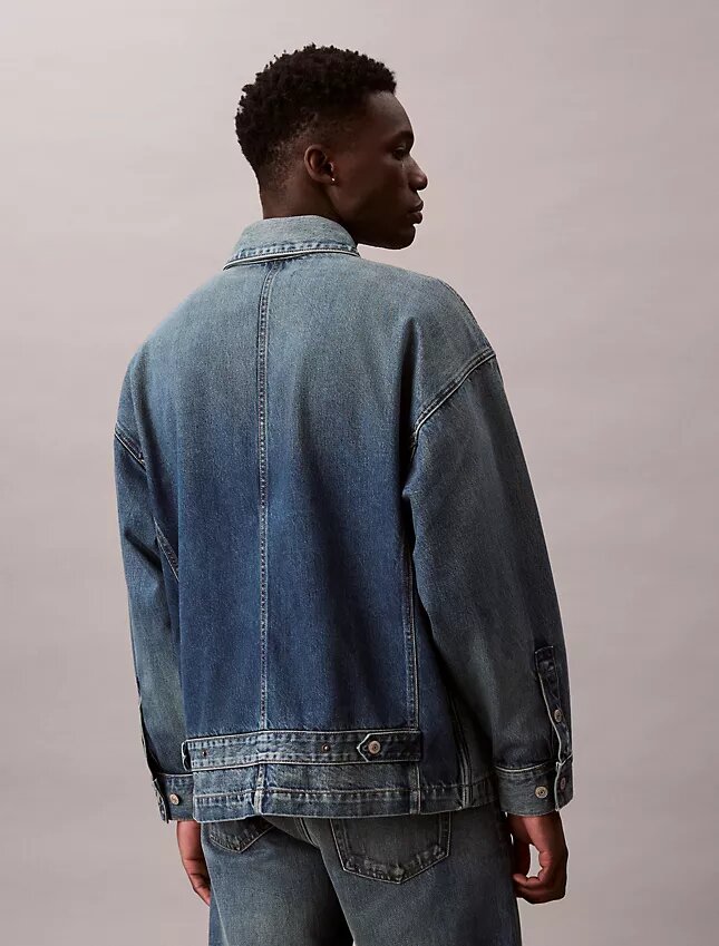 Denim-rento kenttätakki Denim-rento kenttätakki