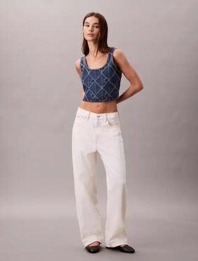 Denim-toppi, jossa on Monogram koko pinnalla