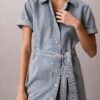Denim-vyöinen minihame Denim-vyöinen minihame