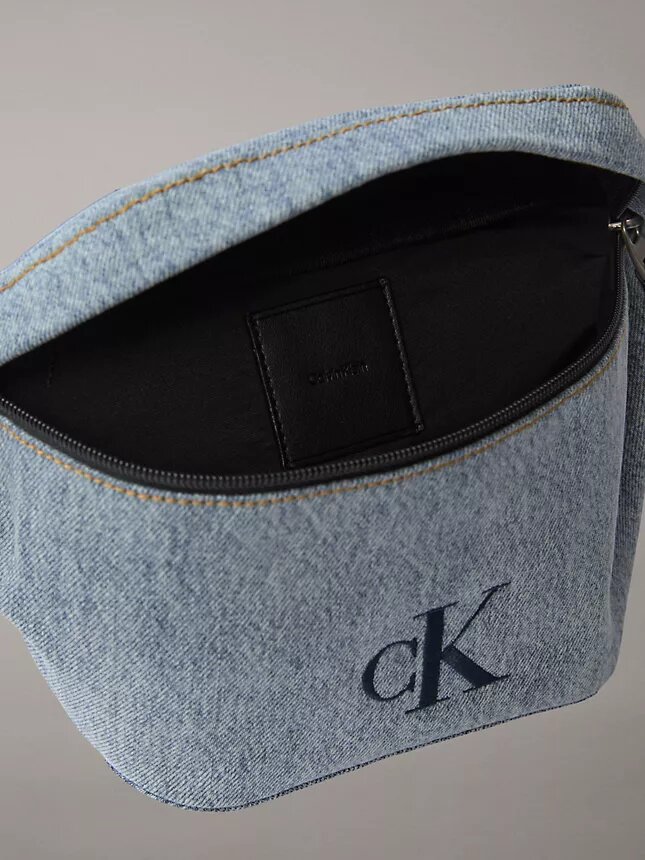 Denim-vyölaukku Denim-vyölaukku