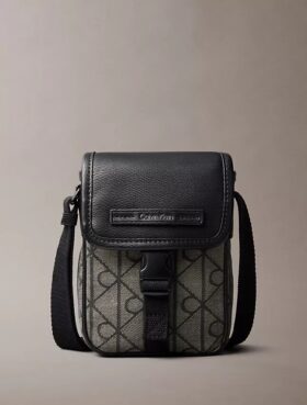 Emblem Jacquard -reportaasilaukku