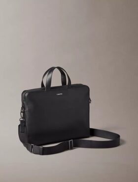Emblem Logo Slim Commuter Bag
