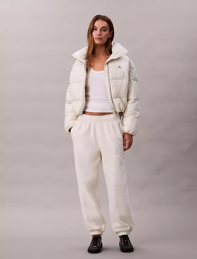 Fleece-samettiset Monologo-verkkarihousut Fleece-samettiset Monologo-verkkarihousut