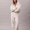 Fleece-samettiset Monologo-verkkarihousut Fleece-samettiset Monologo-verkkarihousut
