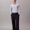 Geometrinen jacquard-kuvioinen slim-fit-paita napit edessä Geometrinen jacquard-kuvioinen slim-fit-paita napit edessä