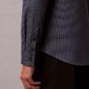 Geometrinen jacquard-kuvioinen slim-fit-paita napit edessä Geometrinen jacquard-kuvioinen slim-fit-paita napit edessä