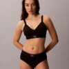 Graafinen Monogram-kuvioinen Microfiber-joustava Bralette kevyesti vuorattu Graafinen Monogram-kuvioinen Microfiber-joustava Bralette kevyesti vuorattu