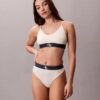 Graafinen Monogram-kuvioinen Microfiber-stretch-Thong