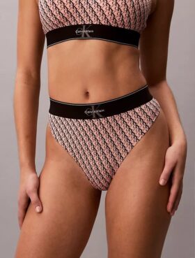 Graafinen Monogram-kuvioinen Microfiber-stretch-Thong Graafinen Monogram-kuvioinen Microfiber-stretch-Thong