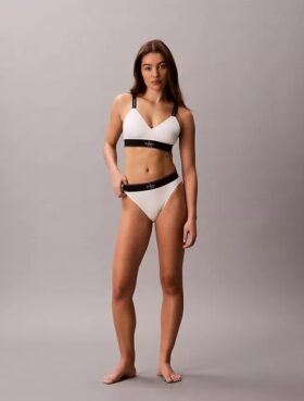 Graafinen Monogram-Microfiber-stretch-korkeavyötäröinen Bikini-alushousu Graafinen Monogram-Microfiber-stretch-korkeavyötäröinen Bikini-alushousu