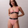 Graafinen Monogram-Microfiber-stretch-korkeavyötäröinen Bikini-alushousu Graafinen Monogram-Microfiber-stretch-korkeavyötäröinen Bikini-alushousu