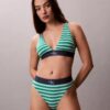 Graafinen Monogram-Microfiber-stretch-korkeavyötäröinen Bikini-alushousu Graafinen Monogram-Microfiber-stretch-korkeavyötäröinen Bikini-alushousu