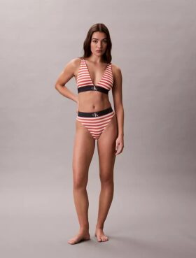 Graafinen Monogram-Microfiber-stretch-korkeavyötäröinen Bikini-alushousu Graafinen Monogram-Microfiber-stretch-korkeavyötäröinen Bikini-alushousu