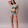 Graafinen Monogram-Microfiber-stretch-korkeavyötäröinen Bikini-alushousu Graafinen Monogram-Microfiber-stretch-korkeavyötäröinen Bikini-alushousu