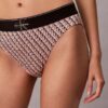 Graafinen Monogram-Microfiber-stretch-korkeavyötäröinen Bikini-alushousu Graafinen Monogram-Microfiber-stretch-korkeavyötäröinen Bikini-alushousu