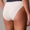 Graafinen Monogram-Microfiber-stretch-korkeavyötäröinen Bikini-alushousu