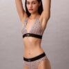 Graafinen Monogram-Microfiber-stretch-korkeavyötäröinen Bikini-alushousu Graafinen Monogram-Microfiber-stretch-korkeavyötäröinen Bikini-alushousu