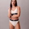 Graafinen Monogram-Microfiber-stretch-korkeavyötäröinen Bikini-alushousu