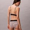 Graafinen Monogram-Microfiber-stretch-korkeavyötäröinen Bikini-alushousu Graafinen Monogram-Microfiber-stretch-korkeavyötäröinen Bikini-alushousu