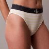 Graafinen Monogram-Microfiber-stretch-korkeavyötäröinen Bikini-alushousu