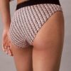 Graafinen Monogram-Microfiber-stretch-korkeavyötäröinen Bikini-alushousu Graafinen Monogram-Microfiber-stretch-korkeavyötäröinen Bikini-alushousu