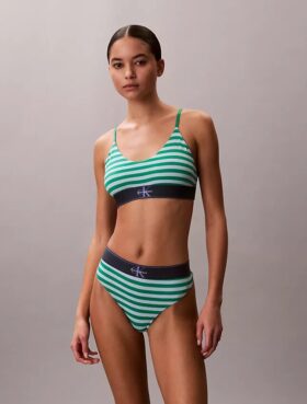 Graafinen monogrammi, Microfiber, joustava, Unlined Bralette Graafinen monogrammi, Microfiber, joustava, Unlined Bralette