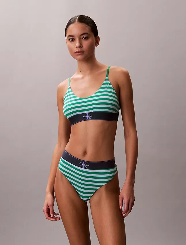Graafinen monogrammi, Microfiber, joustava, Unlined Bralette Graafinen monogrammi, Microfiber, joustava, Unlined Bralette